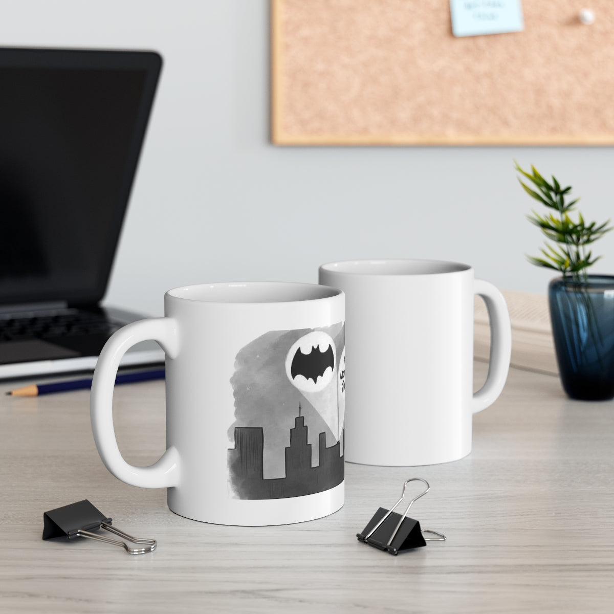 Enneagram 9 Batman Coffee Mug